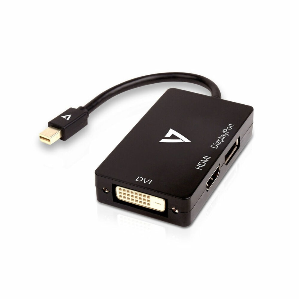 Adaptor Mini DisplayPort la VGA/DVI/HDMI V7 V7MDP-DPDVIHDMI-1N Negru