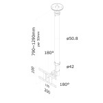 Suport TV Neomounts FPMA-C100SILVER 10" 30" 12 kg