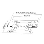 Membrană de Protecție pentru Ecran Neomounts NOTEBOOK-V200 VESA 75 x 75, 100 x 100