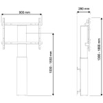 Suport TV Neomounts PLASMA-W2250BLACK 42" 100" 130 Kg