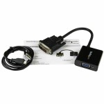 Adaptor DVI-D la VGA Startech DVI2VGAE             0,19 m Negru