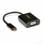 Adaptor USB C la VGA Startech CDP2VGA              Negru