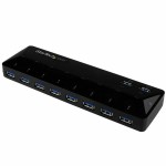 Hub USB Startech ST103008U2C USB 3.0 x 10 Negru