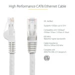 Cablu de Rețea Rigid UTP Categoria 6 Startech N6PATC7MWH Alb 7 m