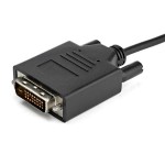 Adaptor USB C la DVI Startech CDP2DVIMM2MB Negru