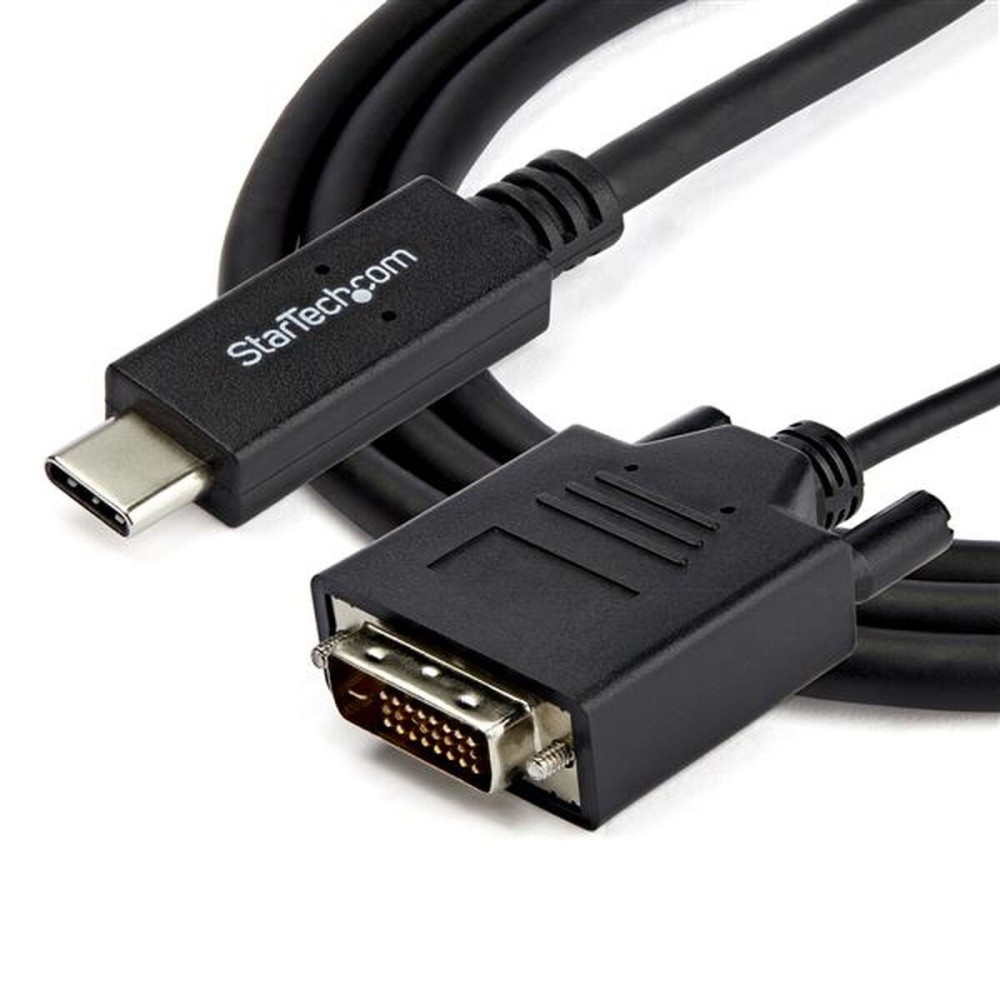 Adaptor USB C la DVI Startech CDP2DVIMM2MB Negru