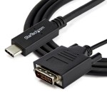 Adaptor USB C la DVI Startech CDP2DVIMM2MB Negru