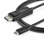 Adaptor USB C la DisplayPort Startech CDP2DP1MBD           Negru 1 m