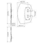 Placă de fixare Vogel's 7327030 Negru