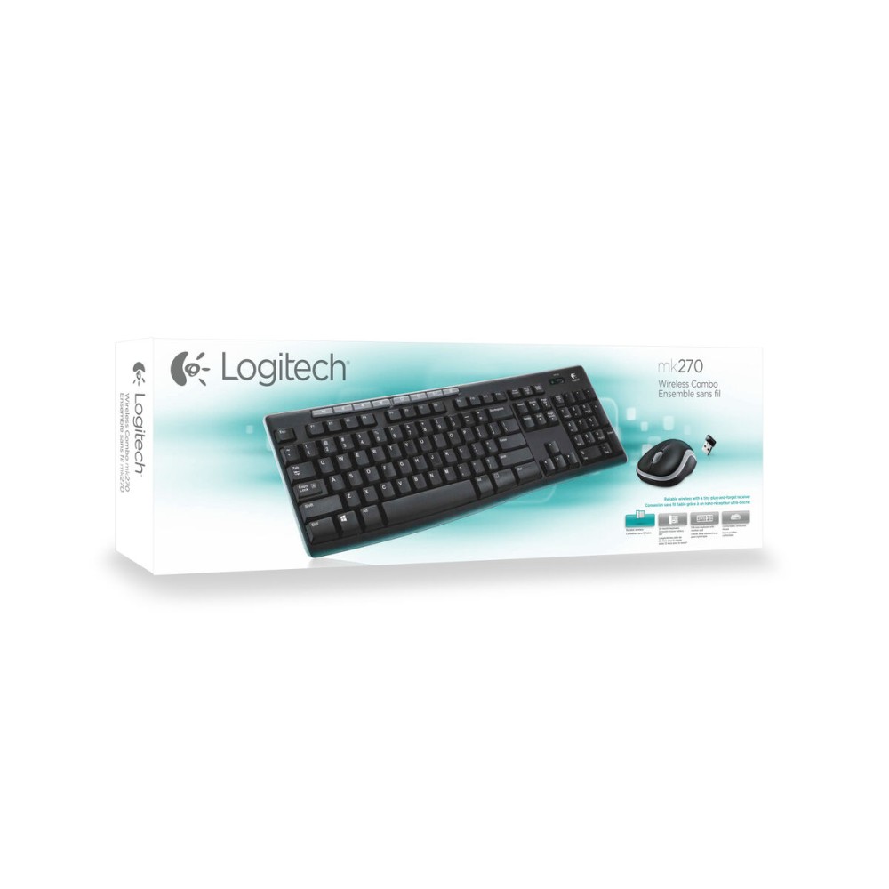 Tastatură și Mouse Fără Fir Logitech 920-004512 Qwerty Italian Italiană