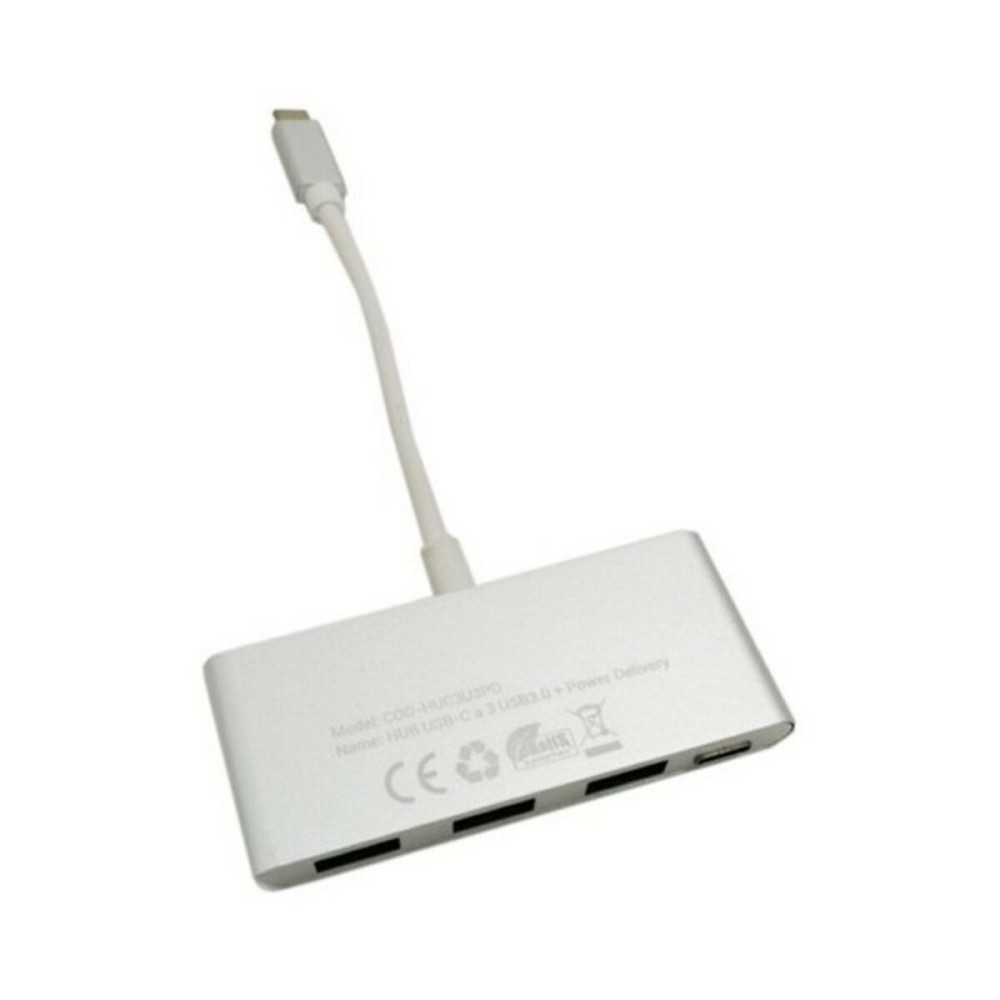 Hub USB C CoolBox COO-HUC3U3PD Aluminiu