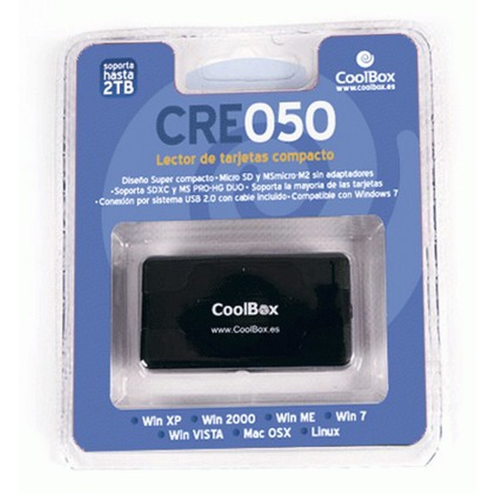Cititor de Carduri CoolBox CRCOOCRE050 Negru