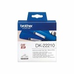 Hârtie Continuă pentru Imprimante Brother DK22210 29 x 30,48 mm Alb Negru 80 g/m² (1 Unități)