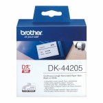Etichete pentru Imprimantă Brother DK-44205 62 mm x 15,24 m Alb Negru/Alb (2 Unități)