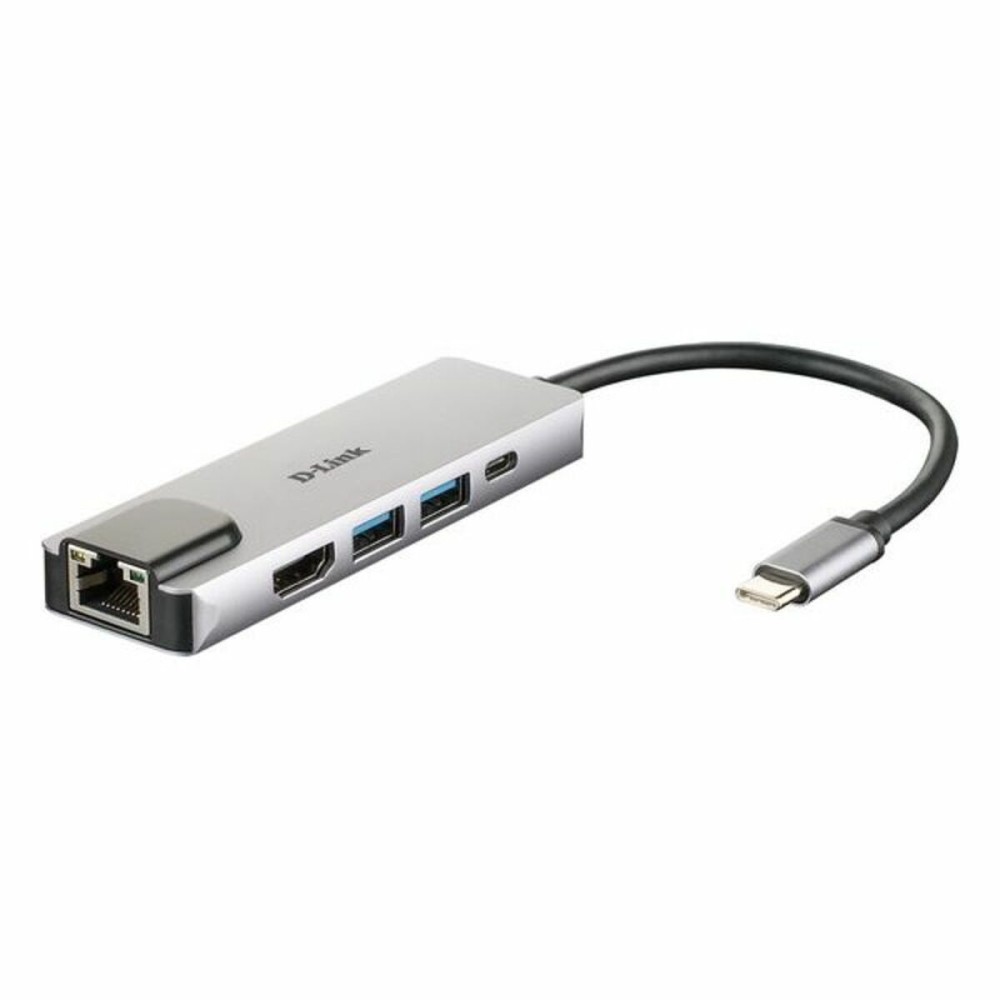 Hub USB C D-Link DUB-M520 Negru 60 W