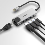 Hub USB C D-Link DUB-M520 Negru 60 W