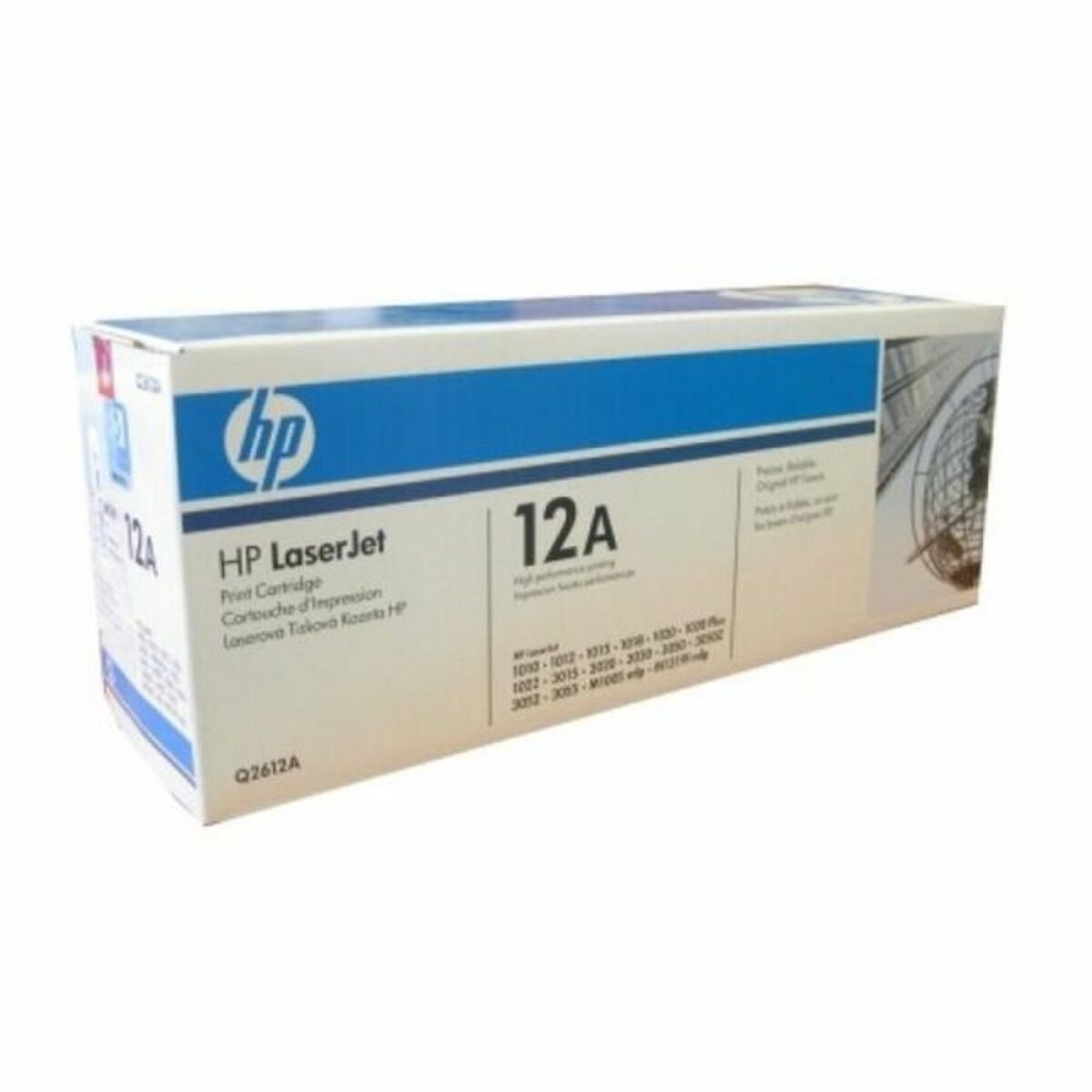 Toner Original Hewlett Packard Q2612A Negru
