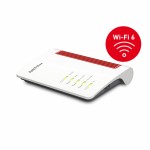 Router Fritz! 20002944 Alb Rojo/Blanco