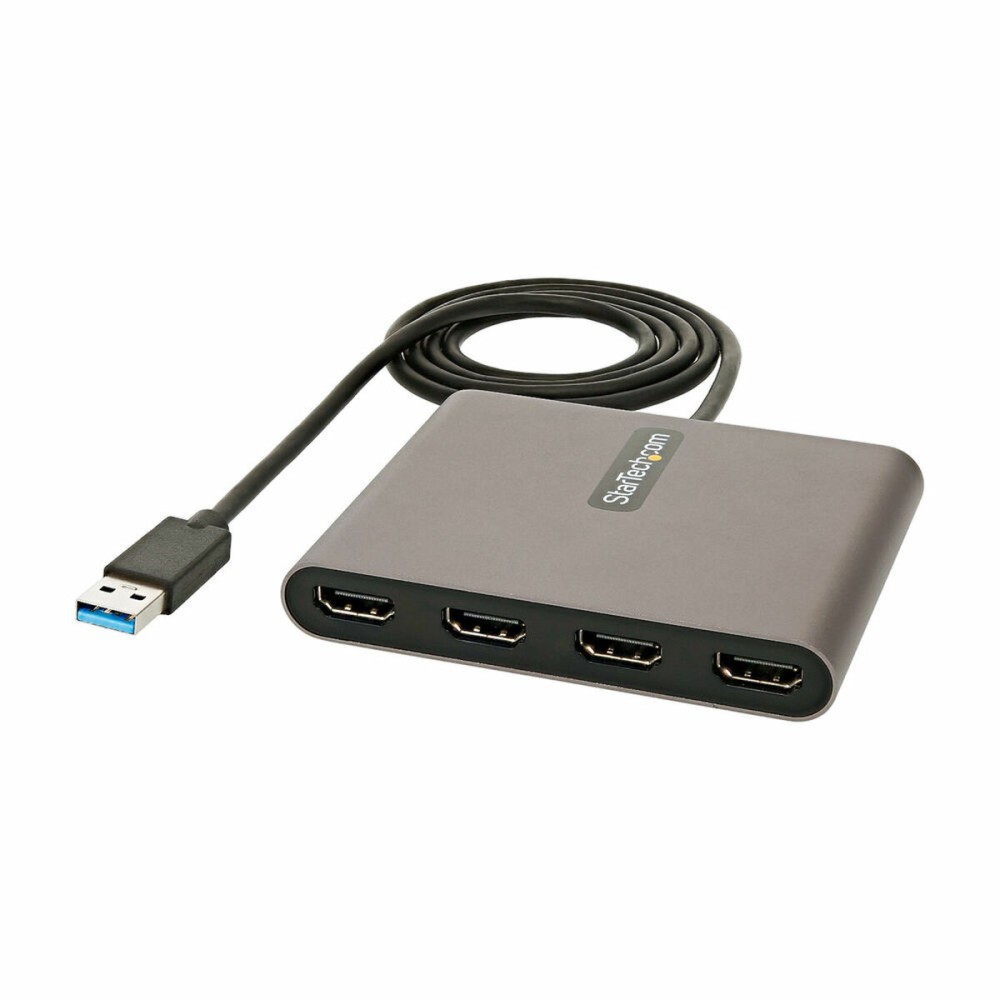 Adaptor USB 3.0 la HDMI Startech USB32HD4 Negru Gri 1 m
