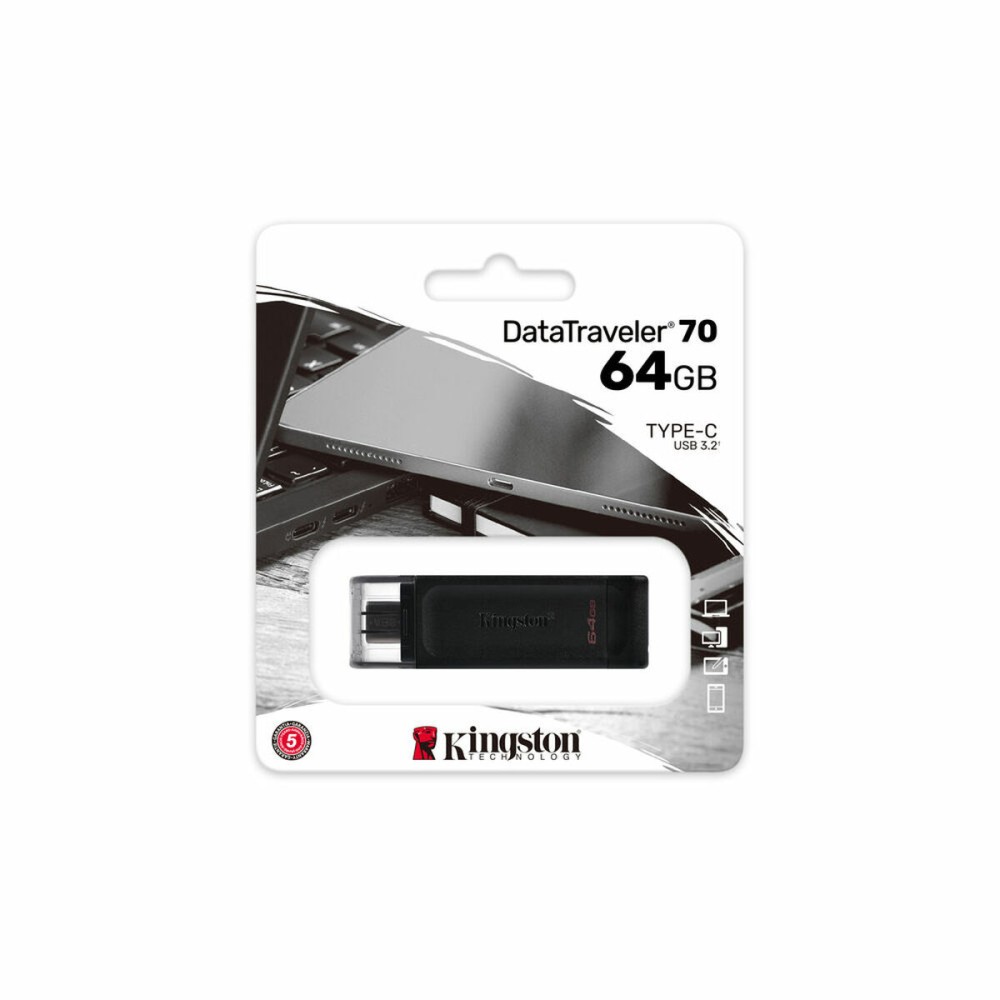 Memorie USB Kingston DT70/64GB usb c Negru 64 GB