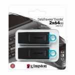 Memorie USB Kingston DataTraveler Exodia Verde 64 GB 2 pcs