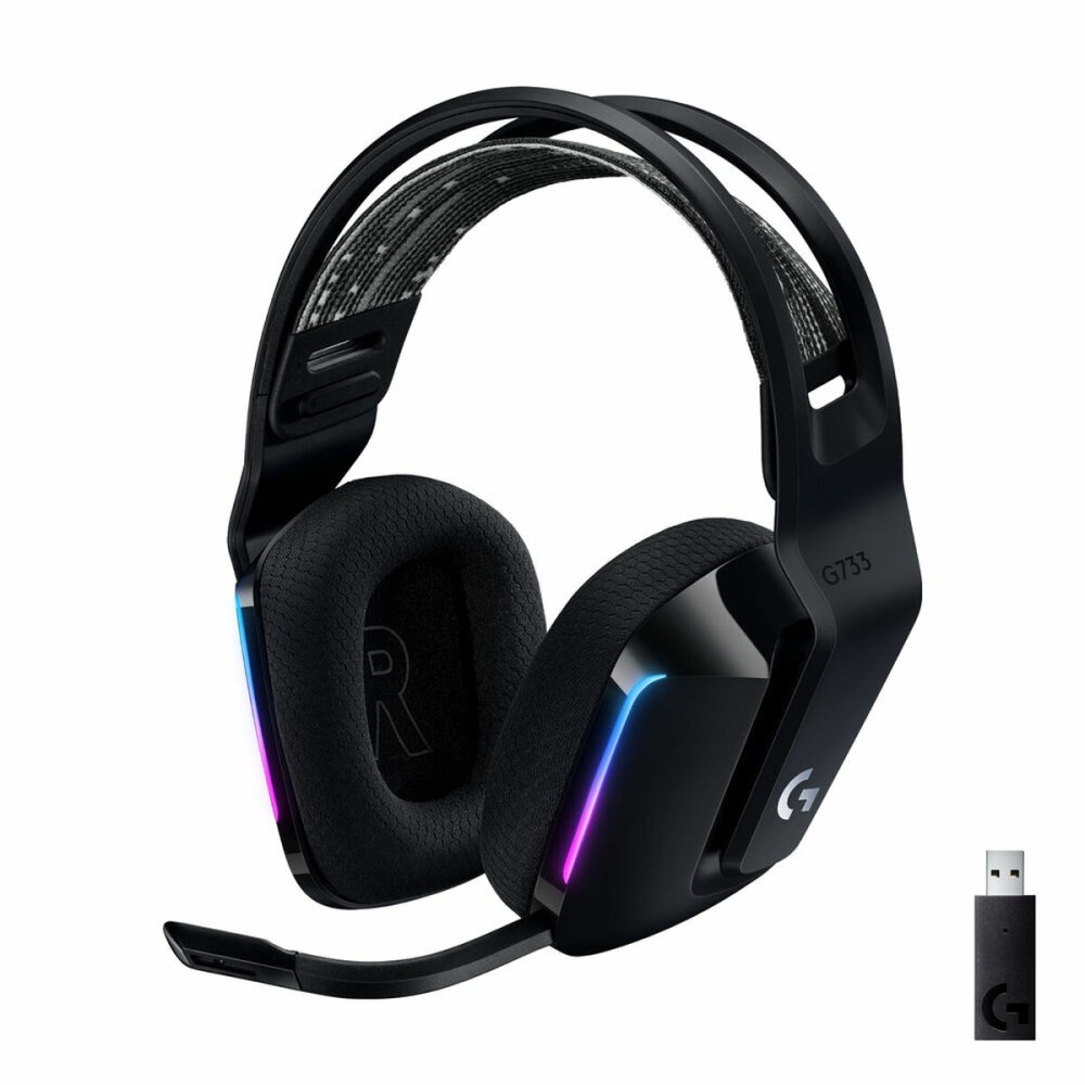 Căști cu Microfon Gaming Logitech G733 Lightspeed Headset Negru