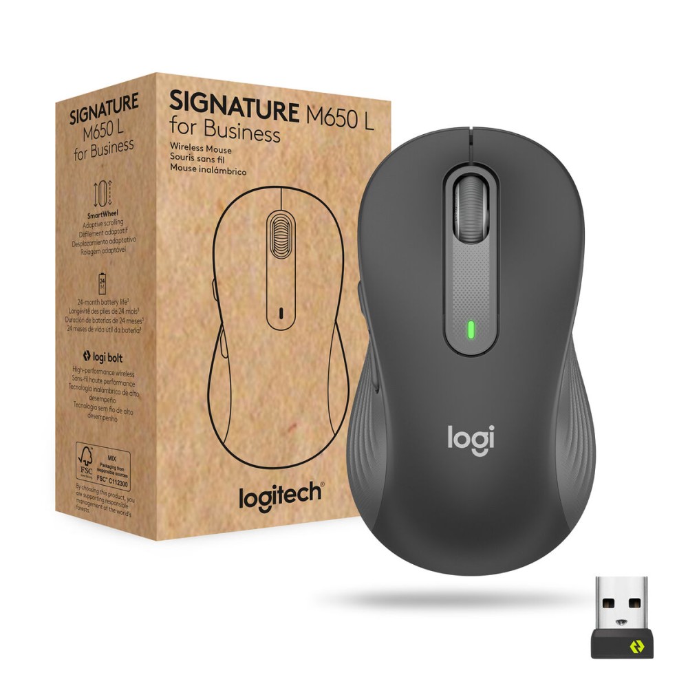 Mouse Fără Fir Logitech M650 Gri Grafit 4000 dpi