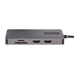 Hub USB Startech 120B-USBC-MULTIPORT Gri 15 W