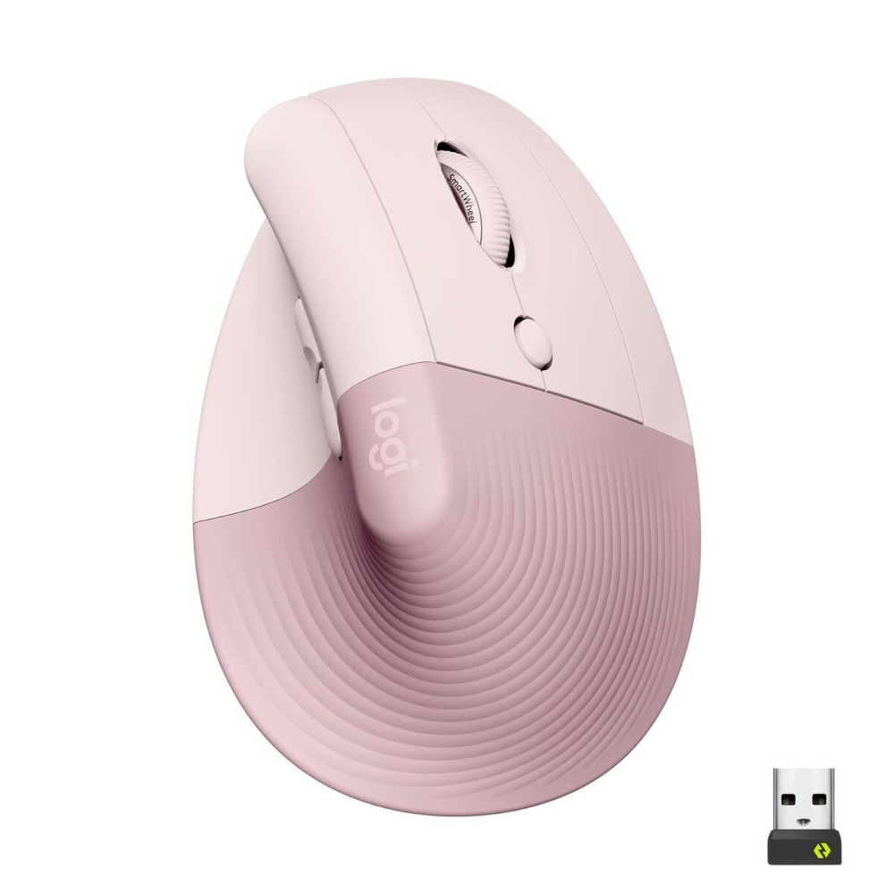 Mouse Ergonomic Optic Logitech 910-006478 Roz Rose 4000 dpi
