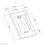 Suport pentru telefon mobil sau tabletă Neomounts WL15-650WH1 Alb