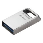 Memorie USB Kingston DTMC3G2/64GB Breloc Argintiu Negru 64 GB