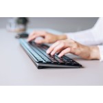 Tastatură Bluetooth Cherry KW 9100 SLIM Negru Qwerty Spaniolă