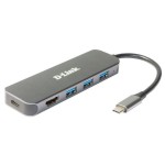 Hub USB D-Link DUB-2333 Gri 60 W