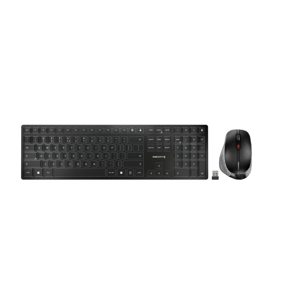 Tastatură și Mouse Fără Fir Cherry JD-9500ES-2 Gri Spaniolă Qwerty Spaniolă