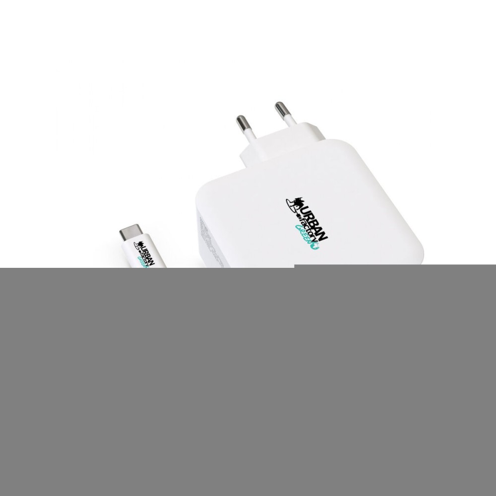 Încărcător de Perete + Cablu USB C Urban Factory GSC10UF Alb