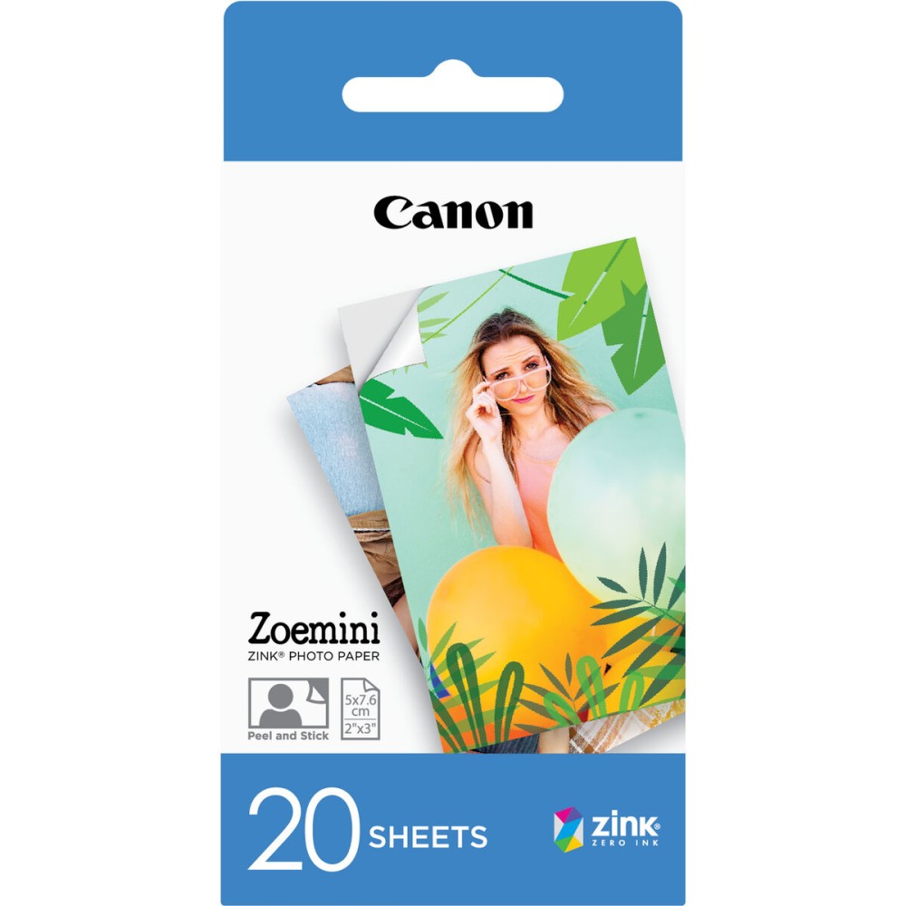 Hârtie Fotografică Lucioasă Canon Canon Zoemini ZINK Photo Paper - 20 Sheets 20 Frunze