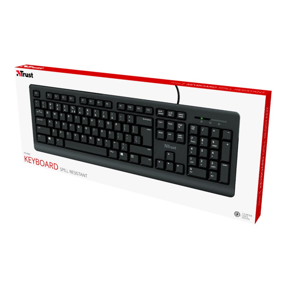 Tastatură Trust Primo Qwerty portugheză Negru