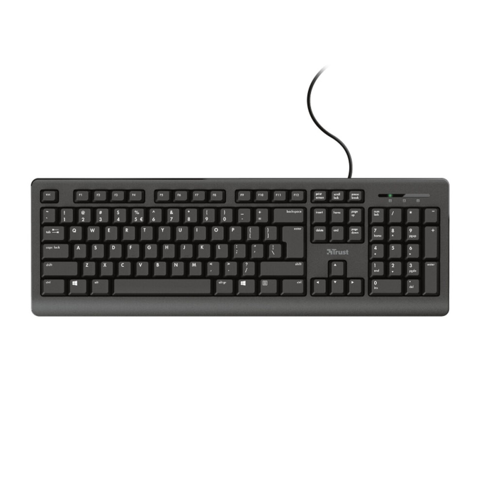 Tastatură Trust Primo Qwerty portugheză Negru