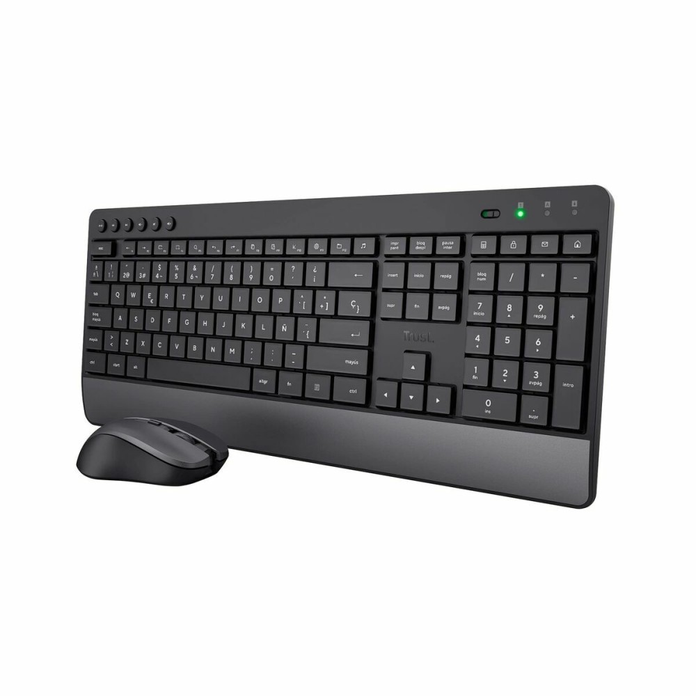 Tastatură și Mouse Trust Trezo Negru Qwerty Spaniolă Spaniolă QZERTY