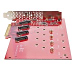 Placă PCI Startech QUAD-M2-PCIE-CARD-B