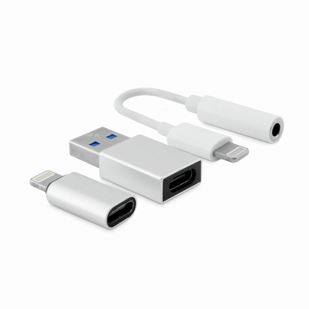 Cablu USB CoolBox COO-CKIT-APPL Alb
