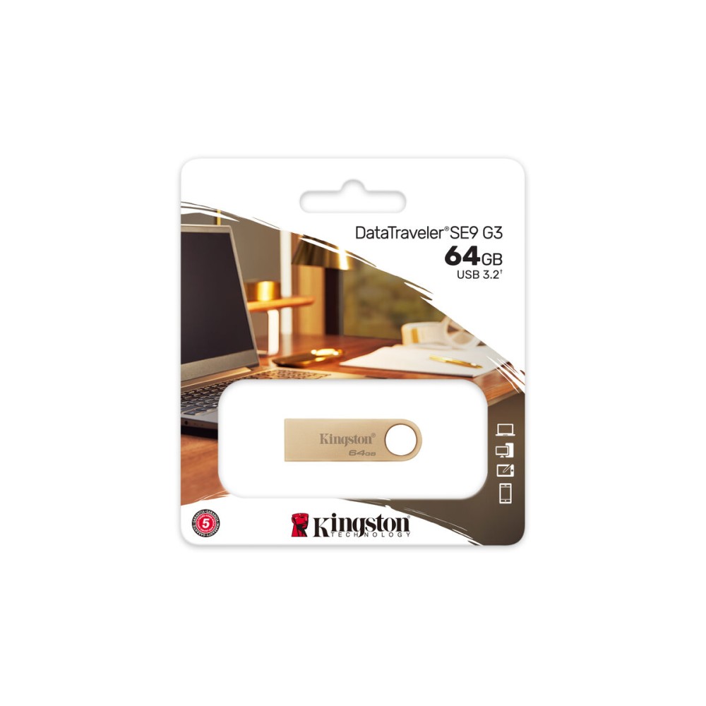Memorie USB Kingston DTSE9G3/64GB 64 GB Auriu*