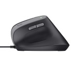 Mouse Ergonomic Optic Trust 25144 Negru 2400 dpi