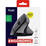 Mouse Ergonomic Optic Trust Bayo II Negru 2400 dpi