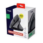 Mouse Ergonomic Optic Trust Bayo II Negru 2400 dpi