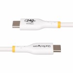 Cablu USB Startech USB2EPR2MW Alb 2 m