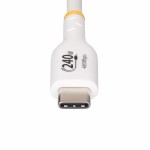 Cablu USB Startech USB2EPR2MW Alb 2 m
