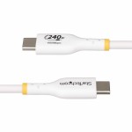 Cablu USB Startech USB2EPR1MW Alb 1 m