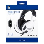 Căști cu Microfon Gaming Big Ben Interactive PS4OFHEADSETV3WHITE Alb Negru/Alb