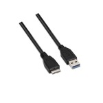 Cablu USB Aisens A105-0043 Negru 1 m